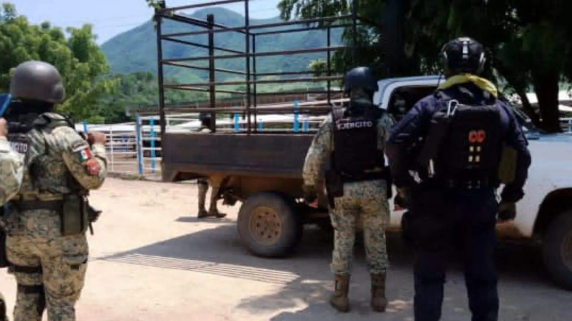 Elementos de seguridad en La Ruana